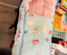 3 in 1 Bed,Sleeping Bag&Carry Nest,Cotton Bedding for New Born&Infant,Portable