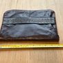Vintage Leather Envelope Clutch / Underarm Bag Image 9