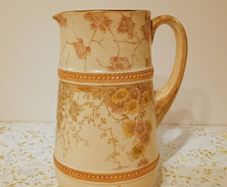 Vintage Crown Devon Large Jug/Pitcher With Floral Spring Design.