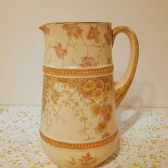 Vintage Crown Devon Large Jug/Pitcher With Floral Spring Design.