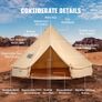 Canvas Bell Tent, 4 Seasons 4 m, 6 Person Image 6