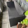 3 Seater Rattan Bench Image 2