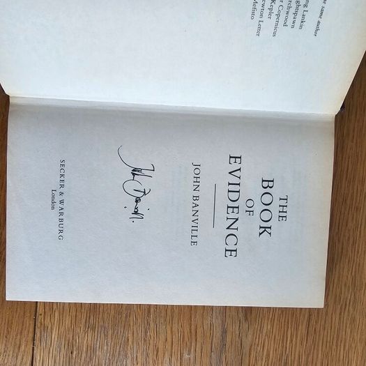 The Book of Evidence by John Banville, 1st, signed