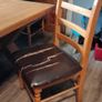 Wooden dining table and 6 chairs Image 5