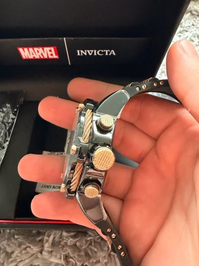 Marvel Comics Invicta 26913 51mm Iron Man LE #029/4000 Rose Watch NOS New Box