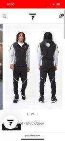 White and Black Griid tacksuit