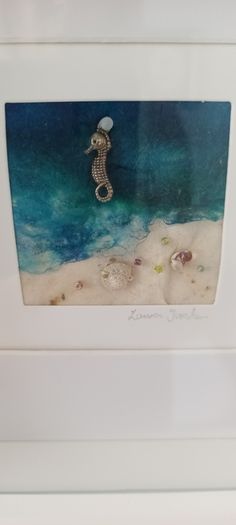 Beautiful Framed Textile Piece by Laura Jordan.