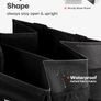 HOTOR Car Boot Oganiser - Large-Capacity Auto Trunk Organizer Collapsible Multi Compartments, Foldable Boot Storage for SUVs, Sturdy Car Accessories for Men Camping Tools, Black Image 3