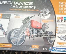 Lego style mechanics lab motorbike