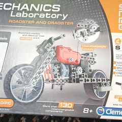Lego style mechanics lab motorbike