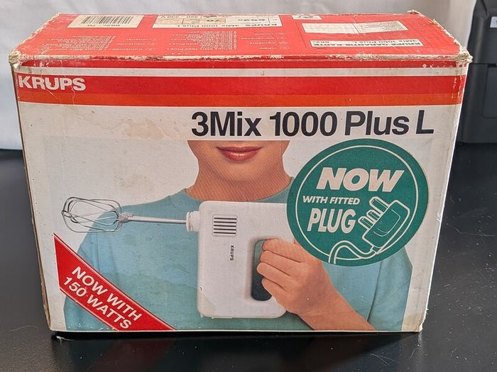 Vintage Krups 3Mix 1000 Plus Hand Mixer 662-70 Boxed Vintage Attachments