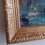 Original Irish art Poolbeg Chimneys Framed in Gold frame Image 6