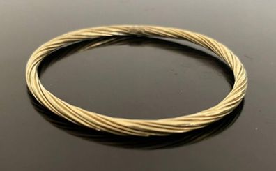9ct gold cable bangles