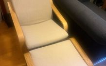Ikea Chair with foot stool