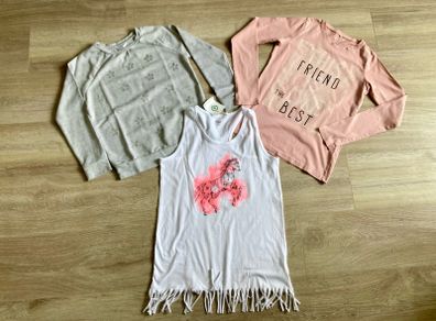 3 girls tops, 11-12y