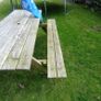 large garden bench and table Image 8