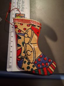handmade Christmas sock decorations