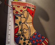 handmade Christmas sock decorations