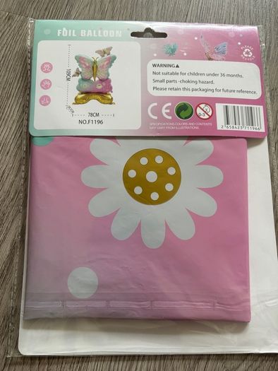 Butterfly & flower foil Balloon set