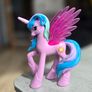 Large 5 inch Princess Celestia Moulded Vinyl Figure MLP G4 My Little Pony 2010 Image 2