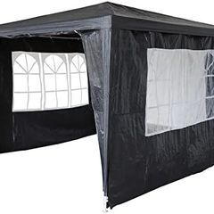 3x3m Garden Steel Tube PE Gazebo With 4 Pieces