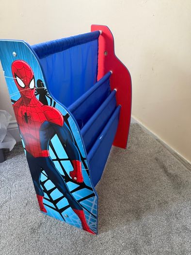 Childrens SpiderMan bookshelving