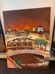Dublin Liffey canvas
