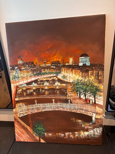 Dublin Liffey canvas