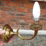 Two Brass Wall Lights (with No Light Covers). Image 3