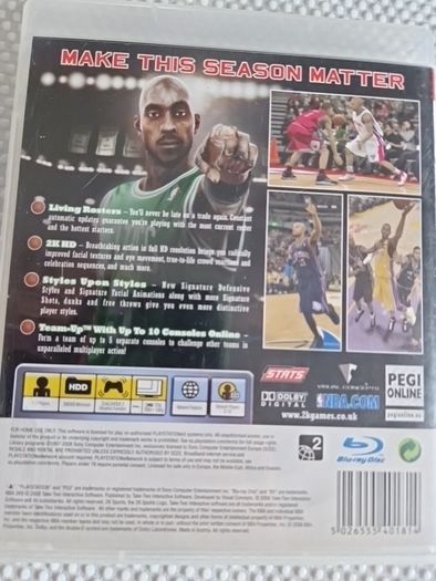 NBA 2K9 2009  PlayStation3 Ps3 Games Original