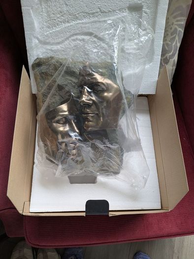"Tender Love" Bronze Sculpture (Wall hung)
