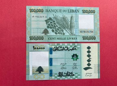 Lebanon  100,000. Livres. 2023  Pick  105b. UNC