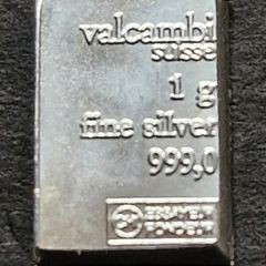 1 gram Silver Bar - Valcambi 999