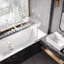 Easy Slide Chrome Bath Screen Image 2