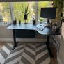 Large IKEA electric sit-stand corner desk Image 2