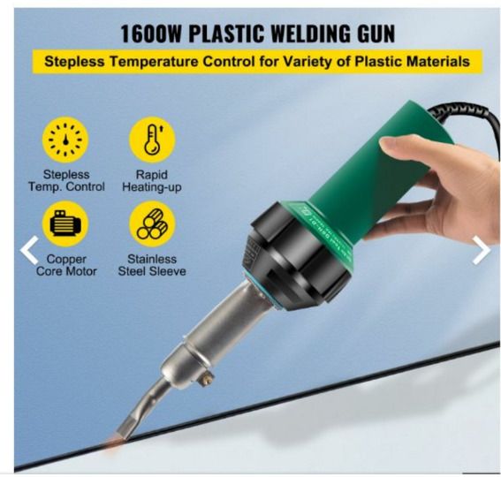 Roofing Welder Pvc Welding 6 Pcs 1600w 220v Hot Air Welding Tool Kit