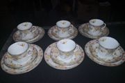 Elegant Edwardian porcelain teaset 1900s