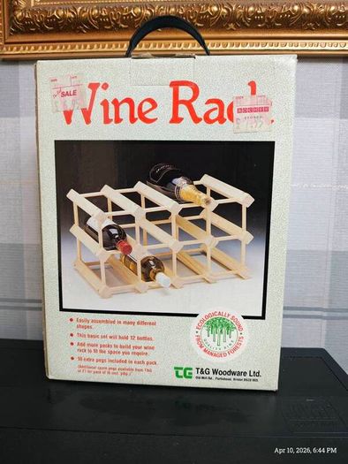 Vintage T&G Woodware Modular Pine Wine Rack