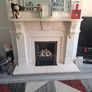marble fireplace and hearth Image 3