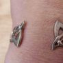 Vintage Sterling Silver 925 Celtic Knot Torc Bangle 13,9g Image 9