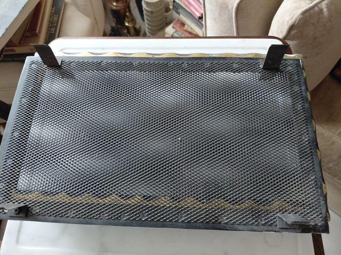 Antique French brass mesh ventilation grills