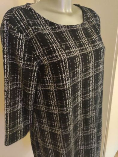 Black jersey dress size UK14 EU42 Postage included