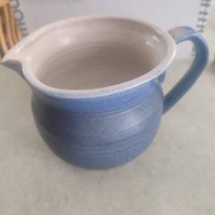 Wynne Pottery Large Wide Blue Jug / Vase