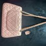 Chanel Pink Quilted Chain Shoulder Bag Image 5
