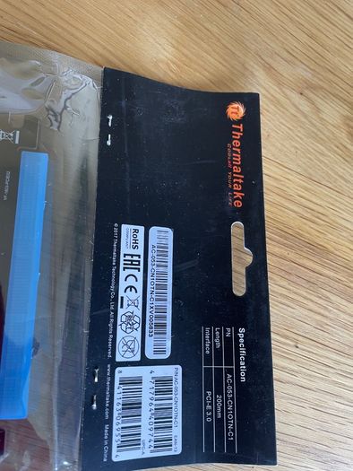 Thermaltake PCI-E 3.0 X16 Riser Flexible Cable Black 200mm