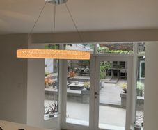 Stunning Round crystal pendant light