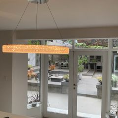 Stunning Round crystal pendant light