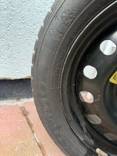 Peugeot 407 Spare Wheel + Winter Tyre