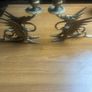 2 Antique solid brass  Dragon  candle sticks Image 2