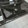 Unusual black bathroom sink with free tap Image 2